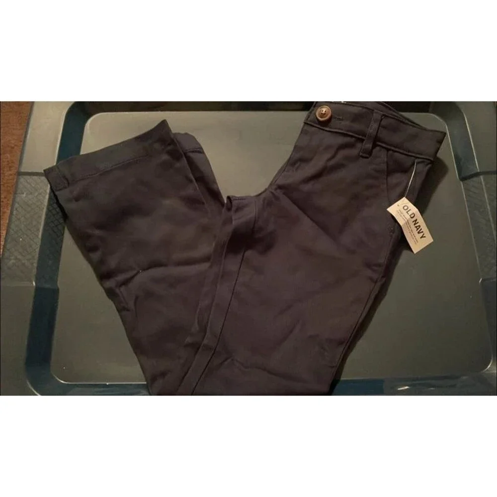 Old Navy Girls bootcut Stretch dress pants Size 6 dark blue